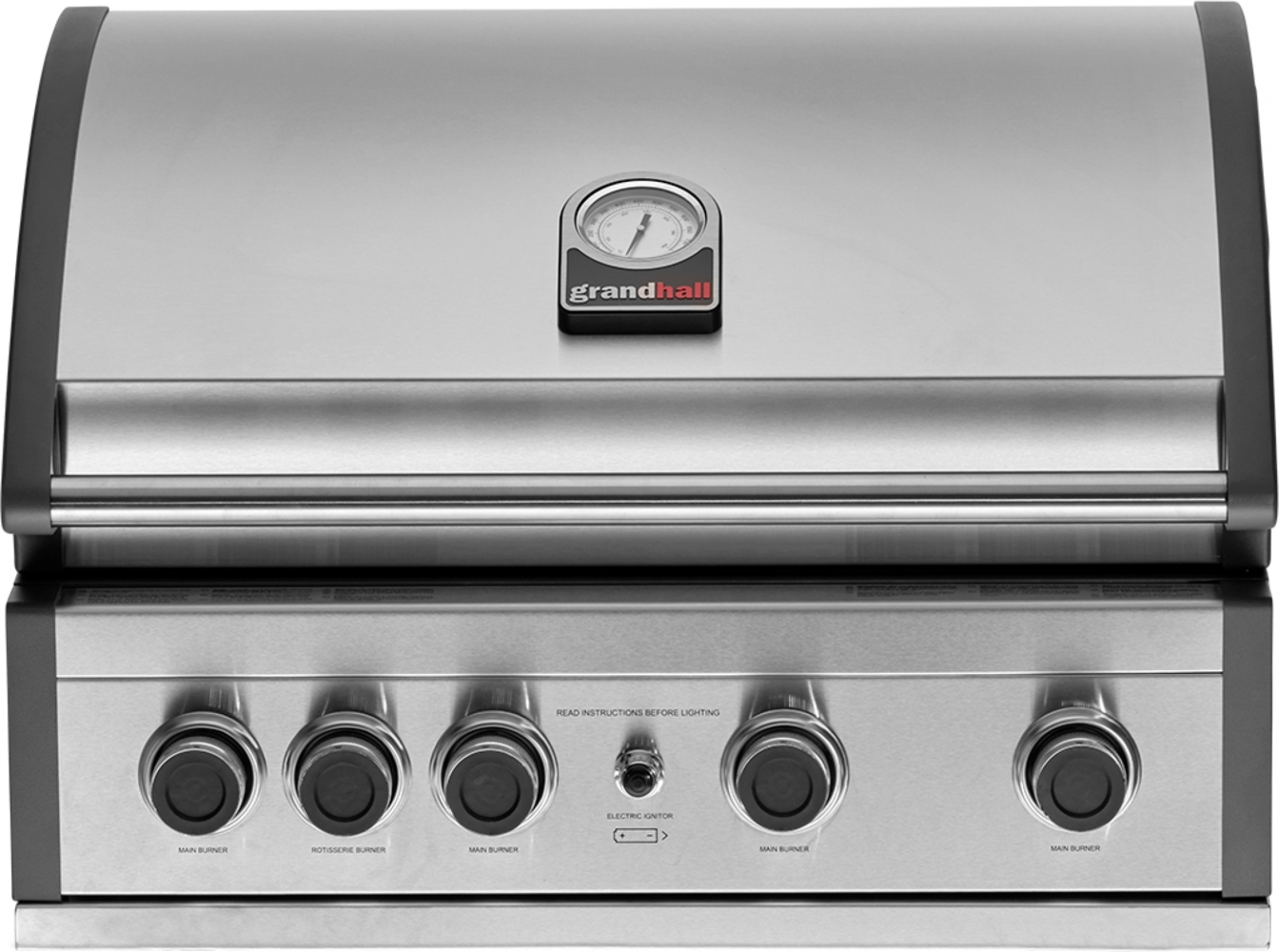 Grandhall Einbau-Gasgrill Pro Elite G4 Built-In Edelstahl 4 Brenner, 1 Infrarot-Heckbrenner K0400031 Bild 1