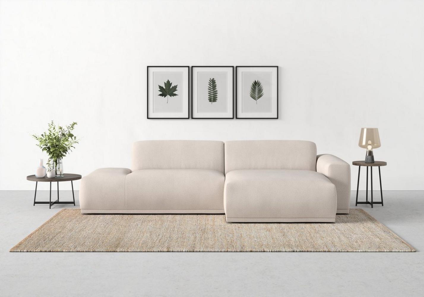 TRENDMANUFAKTUR Ecksofa Braga, mit hochwertigem Kaltschaum, L-Form, in Cord erhältlich, 2 Teile, modernes Sofa, Couch mit hohem Sitzkomfort, 275/72/160 cm (B/H/T) Bild 1