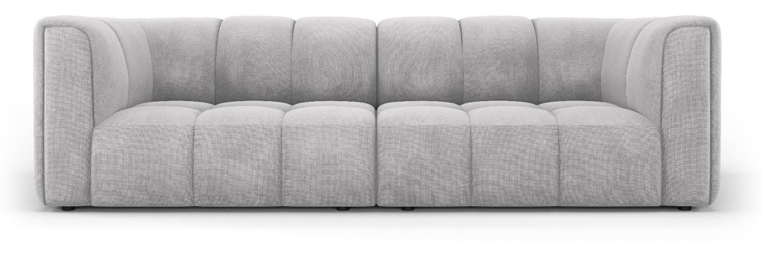 Micadoni Modulares Sofa Serena 3-Sitzer Strukturierter Stoff Hellgrau Bild 1