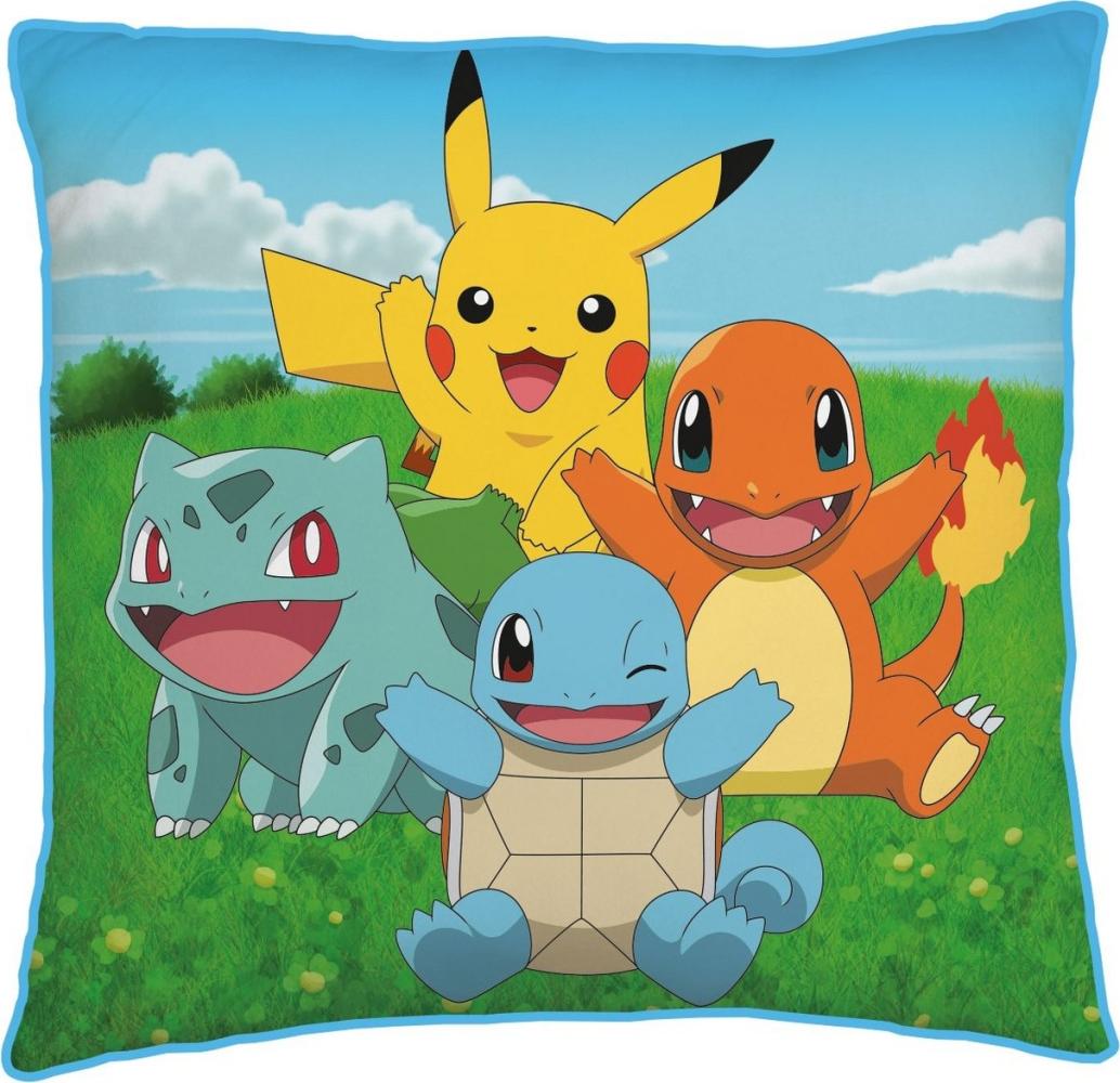 Kissen Kinderkissen 40x40 Pokemon Pikachu Bild 1