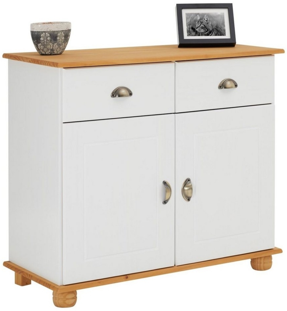 IDIMEX Kommode COLMAR, Kommode Sideboard Schrank Möbel Holz Kiefer massiv 2 Türen Bild 1