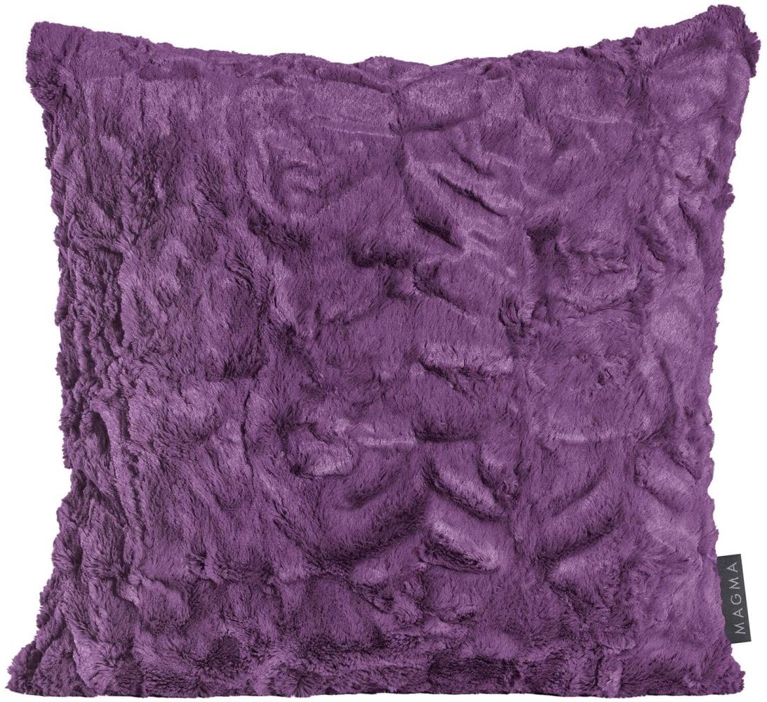 Magma Dekokissenhülle Fluffy|50x50 cm| aubergine Bild 1