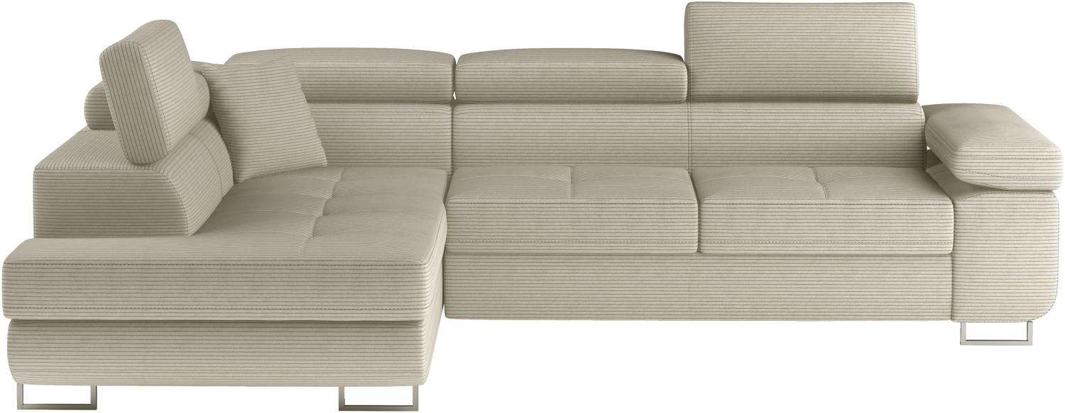 Anton, Ecksofa, Eckcouch, Beige Bild 1