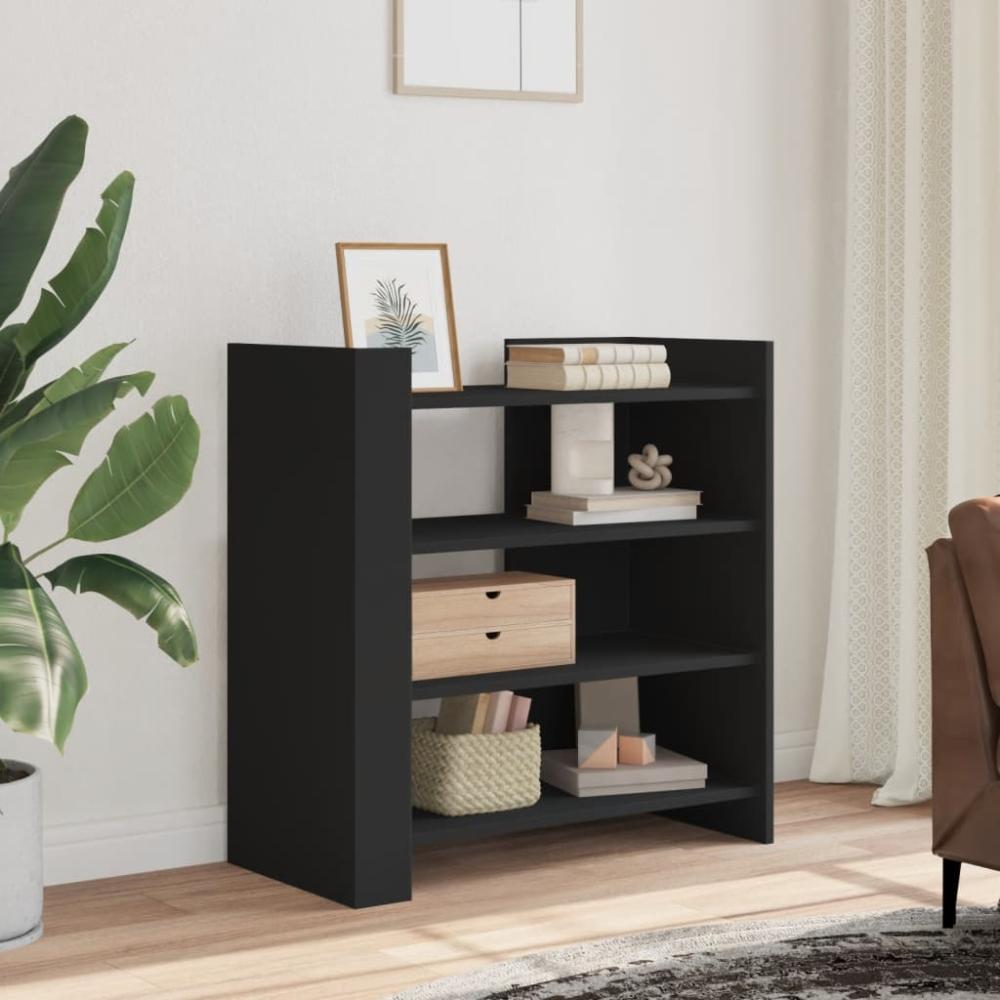 vidaXL Sideboard Schwarz 73,5x35x75 cm Holzwerkstoff 848389 Bild 1