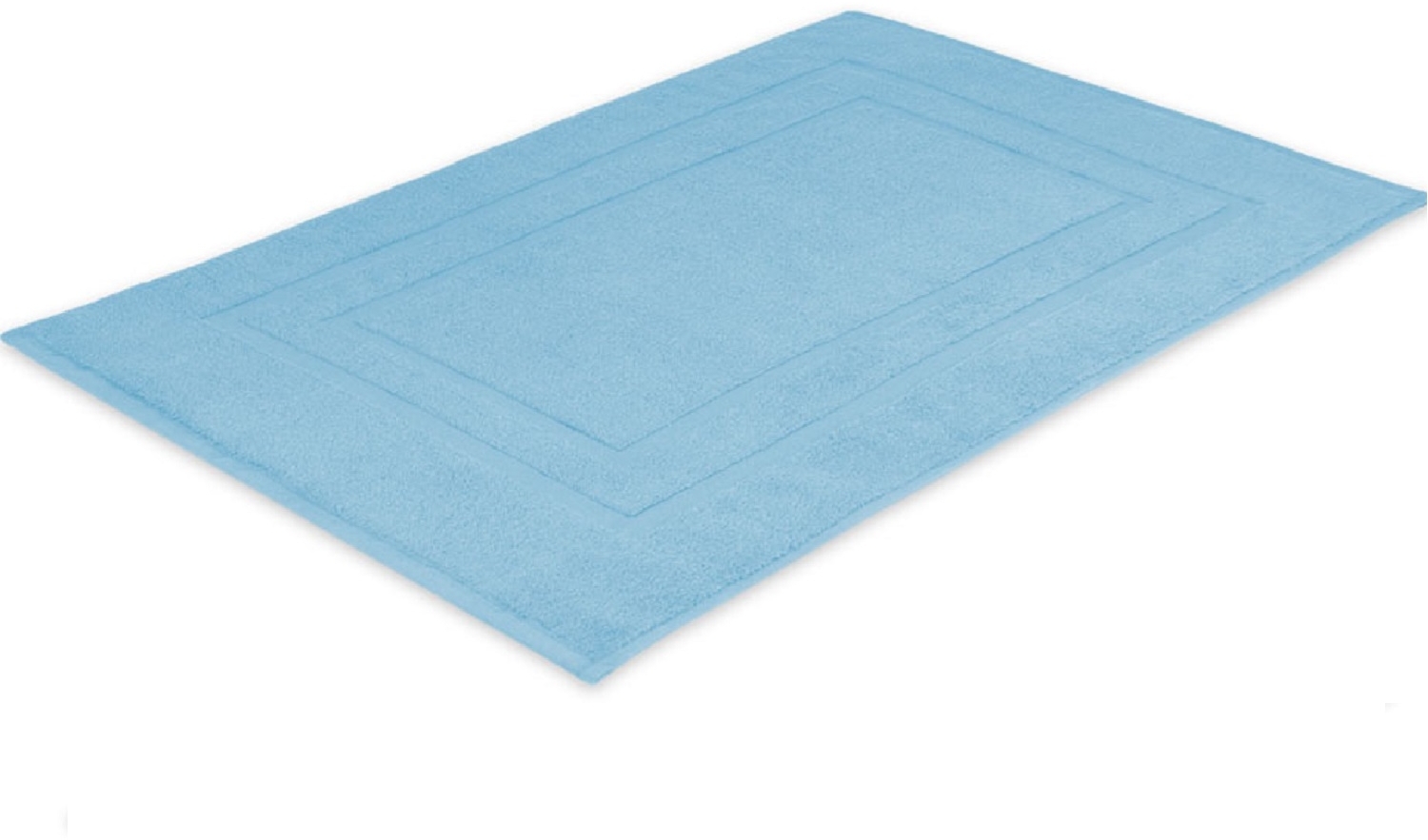 Badvorleger Frottier 700 g/m² 50 x 80 cm Hellblau Bild 1