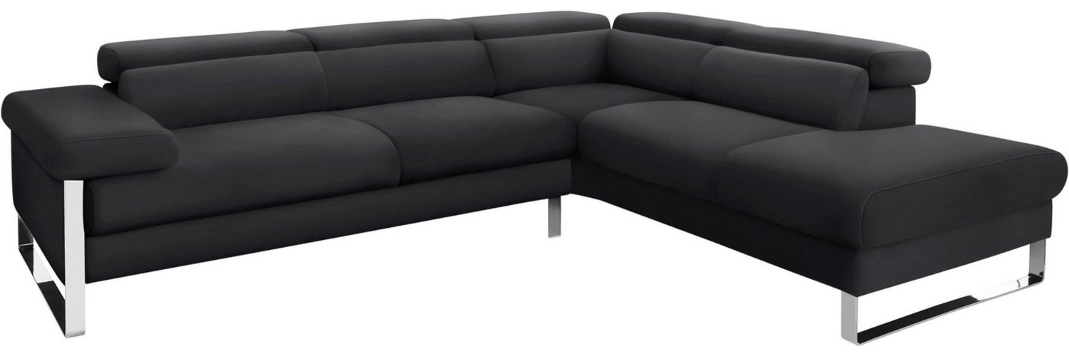 W.SCHILLIG Ecksofa finn, toller Sitzkomfort, L-Form, hochwertige Verarbeitungsdetails, German Design Award 2016, Fußgestell Chrom glänzend, Breite 281 cm Bild 1