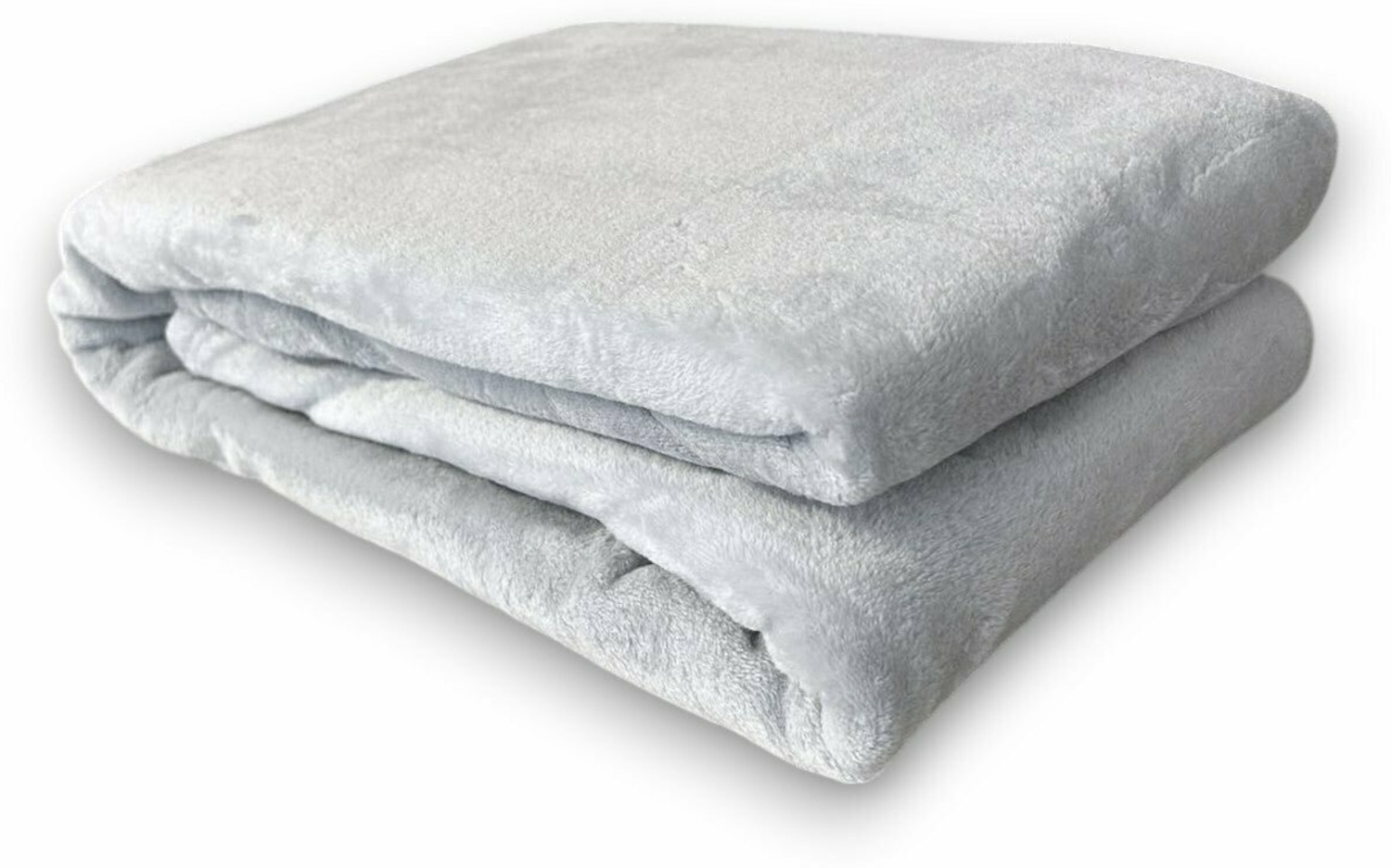 Wohndecke Flanell » XL Kuscheldecke » Tagesdecke 150x200 cm » weiche Couchdecke - Hellgrau Bild 1