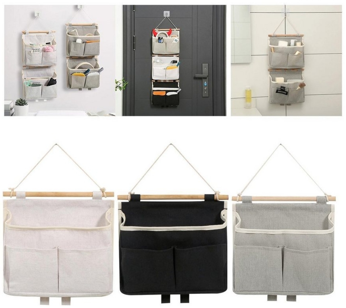 PRIISF Organizer Hängeaufbewahrung Türaufhängetasche Aufbewahrung Storage Wandtasche (Aufbewahrungsbox Hänge Organizer, 6*25*23cm), Hängeorganizer Hängetasche Faltbare Aufhängetasche Bild 1
