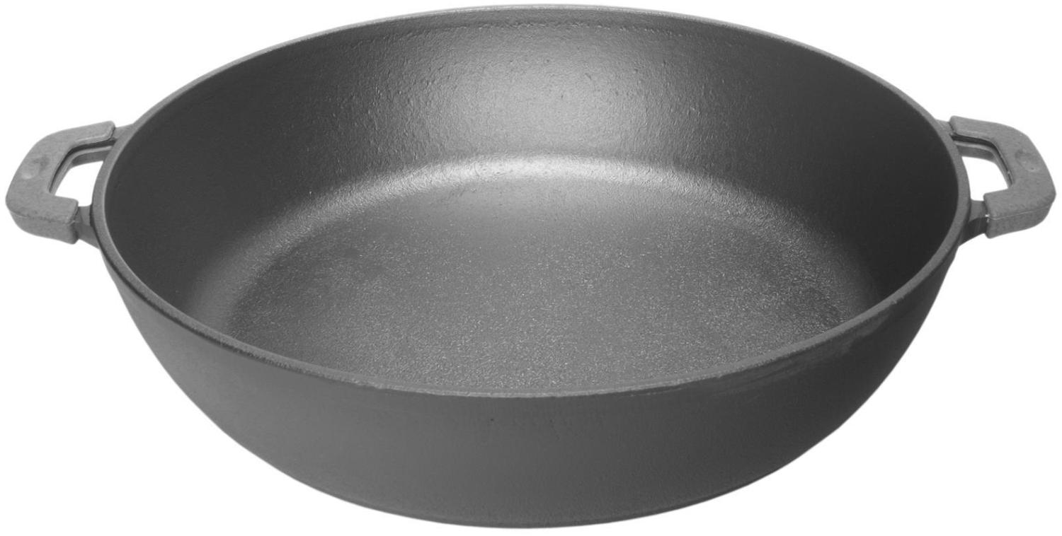 26 cm Bräter aus Gusseisen 66mm Höhe Schmortopf Bratpfanne Pfanne Induktion BIOL Bild 1