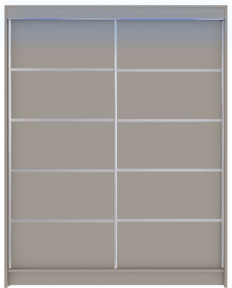 Kleiderschrank Metropolis IV, mit RGB LED Beleuchtung, Farbe: Cashmere Bild 1