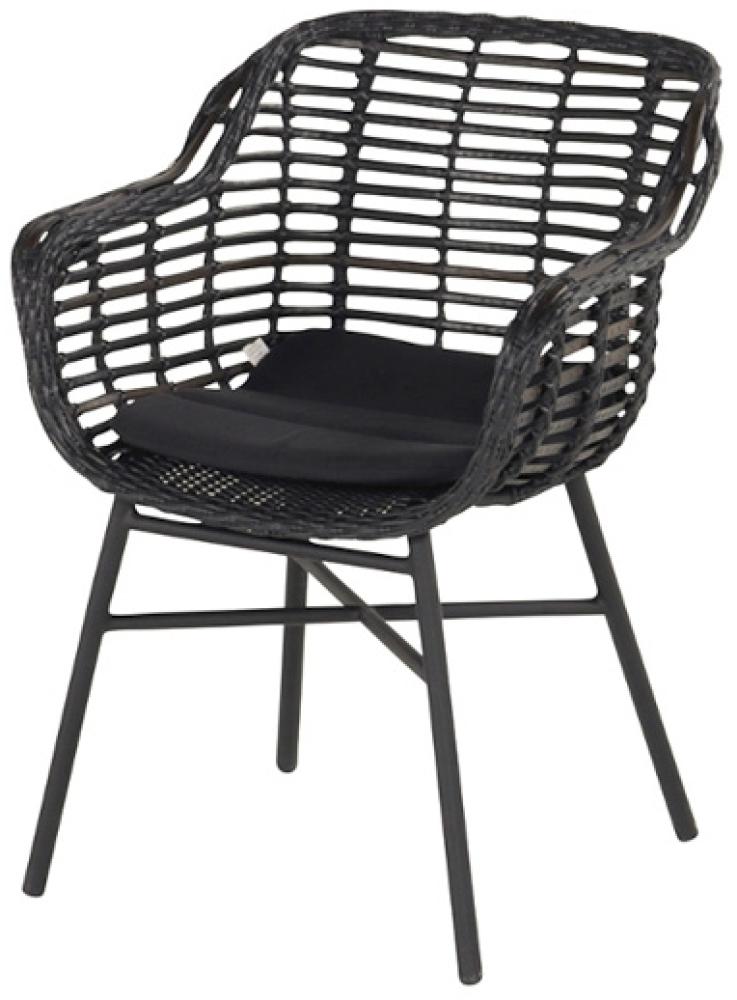 Cecilia Dining Stuhl (carbon balck / puma black wicker) Bild 1