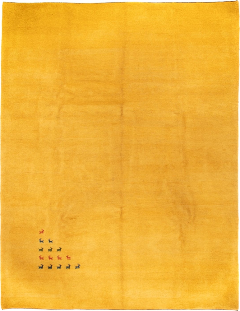 Morgenland Gabbeh Teppich - Indus - 394 x 307 cm - gold Bild 1