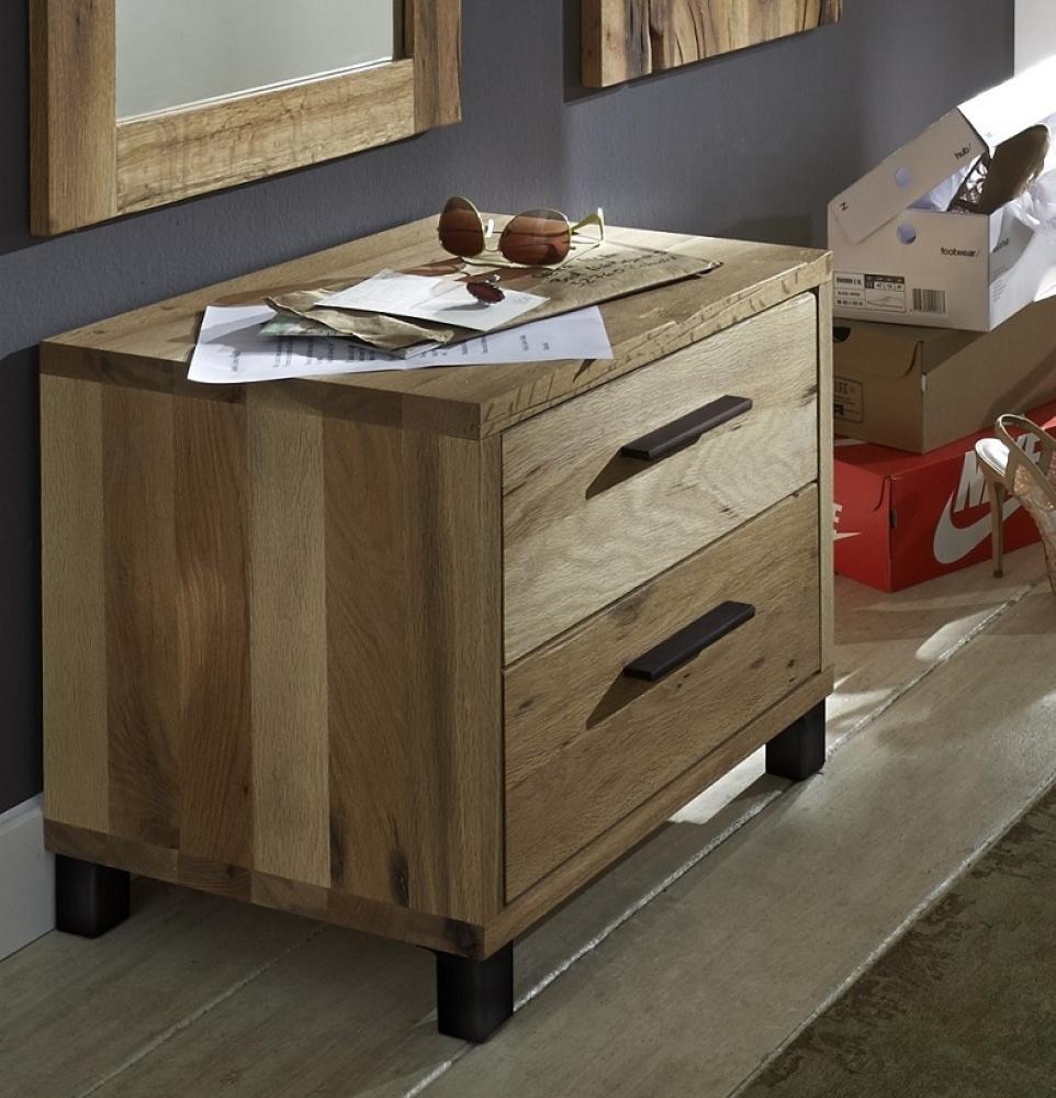 Kommode 50x44cm "Luxor" Balkeneiche massiv geölt Bild 1