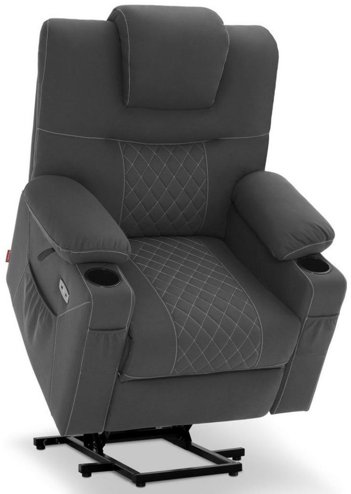 MCombo Relaxsessel M MCombo elektrische Aufstehhilfe Relaxsessel 2 Motoren 7565, Mit Massage, Heizung, USB, Mikorfaser, Liegefunktion Bild 1