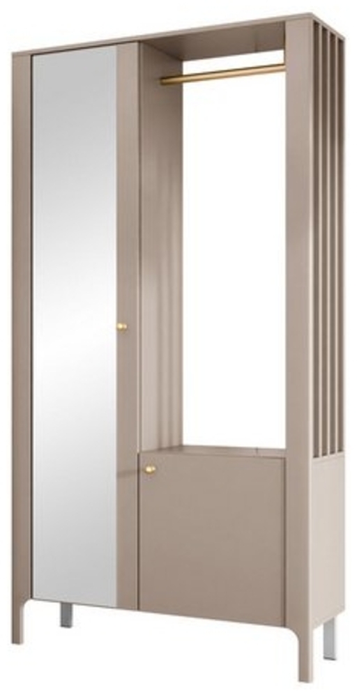 'Mirkosa' Garderobe-Set, Holz Cashmere, 197 x 33 x 105 cm Bild 1