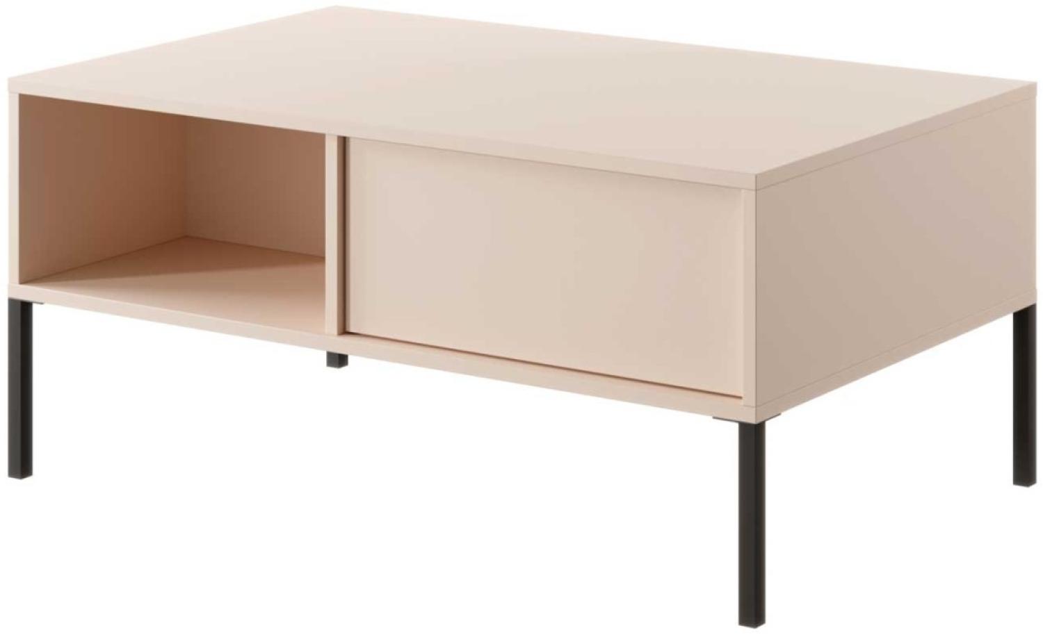 Couchtisch Wohnzimmertisch Dast 96x60x44cm beige Bild 1