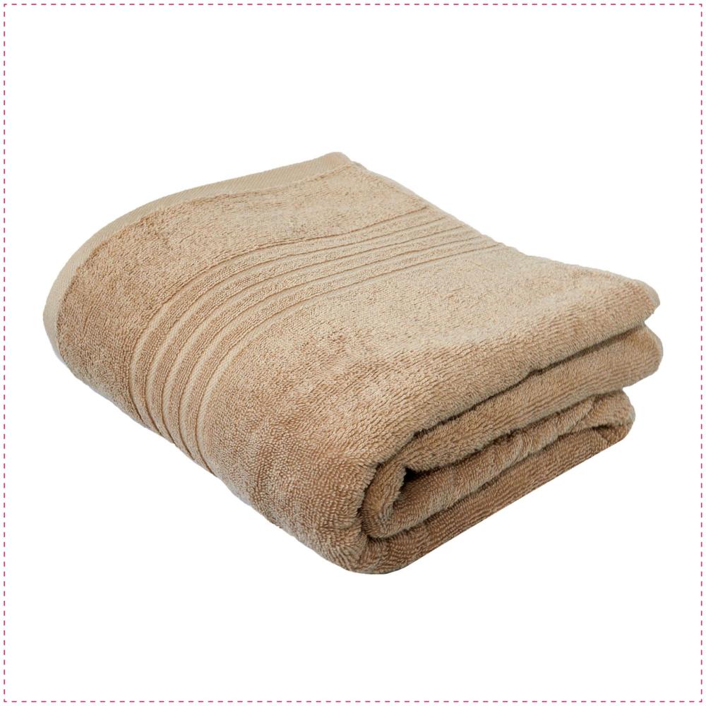 GLAESERhomestyle Badehandtuch | 100% Baumwoll Badetücher 3er Set | Hochsaugfähige Frottierhandtücher | Angenehm weich und Flauschiges Handtuchset | 100 x 150 cm (Taupe) Bild 1