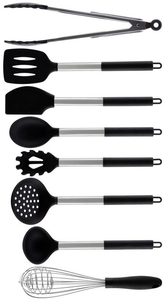 Edenberg Küchenorganizer-Set KüchenhelferSet Spaghettilöffel Schneebesen Suppenkelle Schneebesen, (8-tlg, 8-teiliges Küchenutensilien-Set) Bild 1