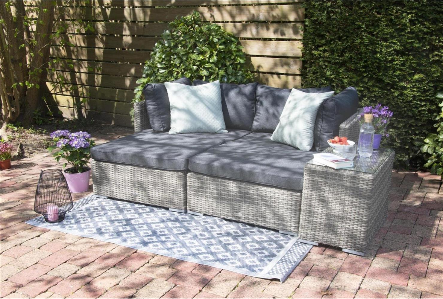 Aluminium Gartenlounge Samoa, hellgrau Bild 1