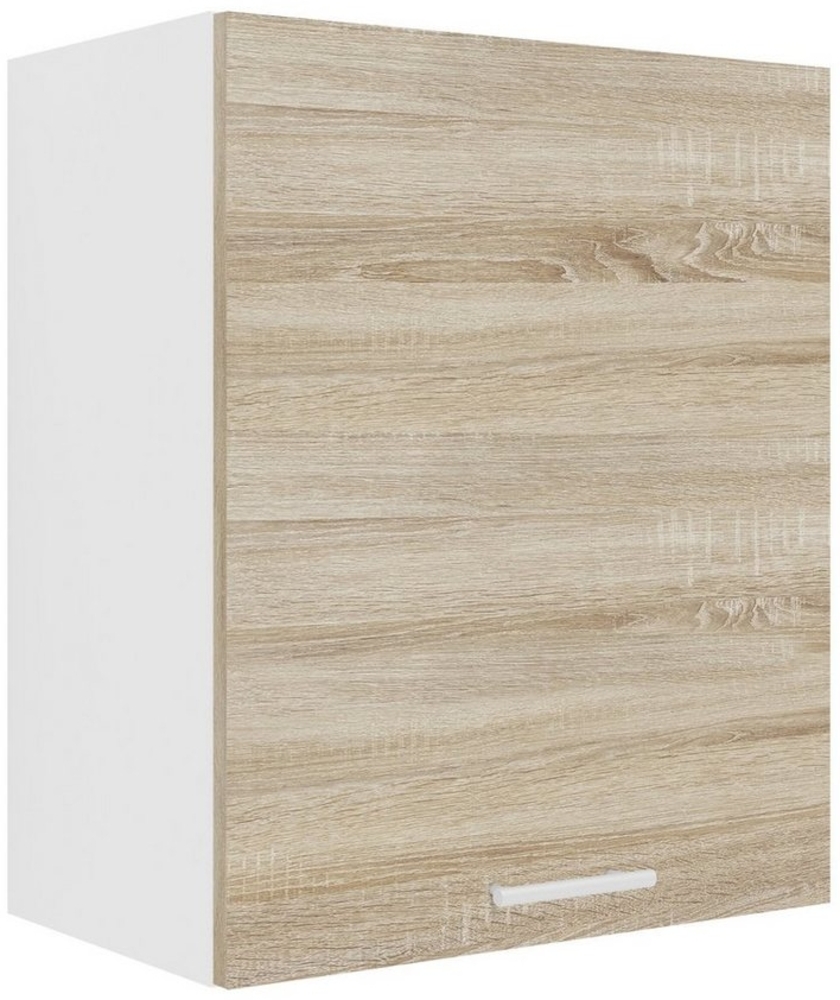 VCM Küchenschrank Breite 50 cm Holztür Hängeschrank Küche Küchenmöbel Esilo Weiß/Sonoma-Eiche Bild 1