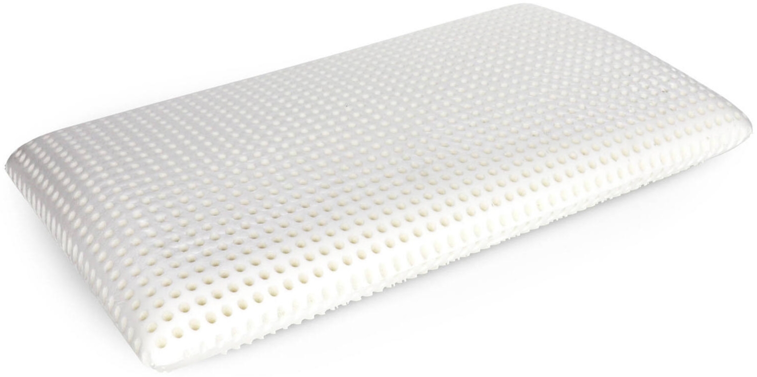 Dmora Kopfkissen Menta, Bettkissen, Ergonomisches Produkt, Schlafzimmerkissen, Made in Italy, 70x39 h10 cm, Weiß Bild 1