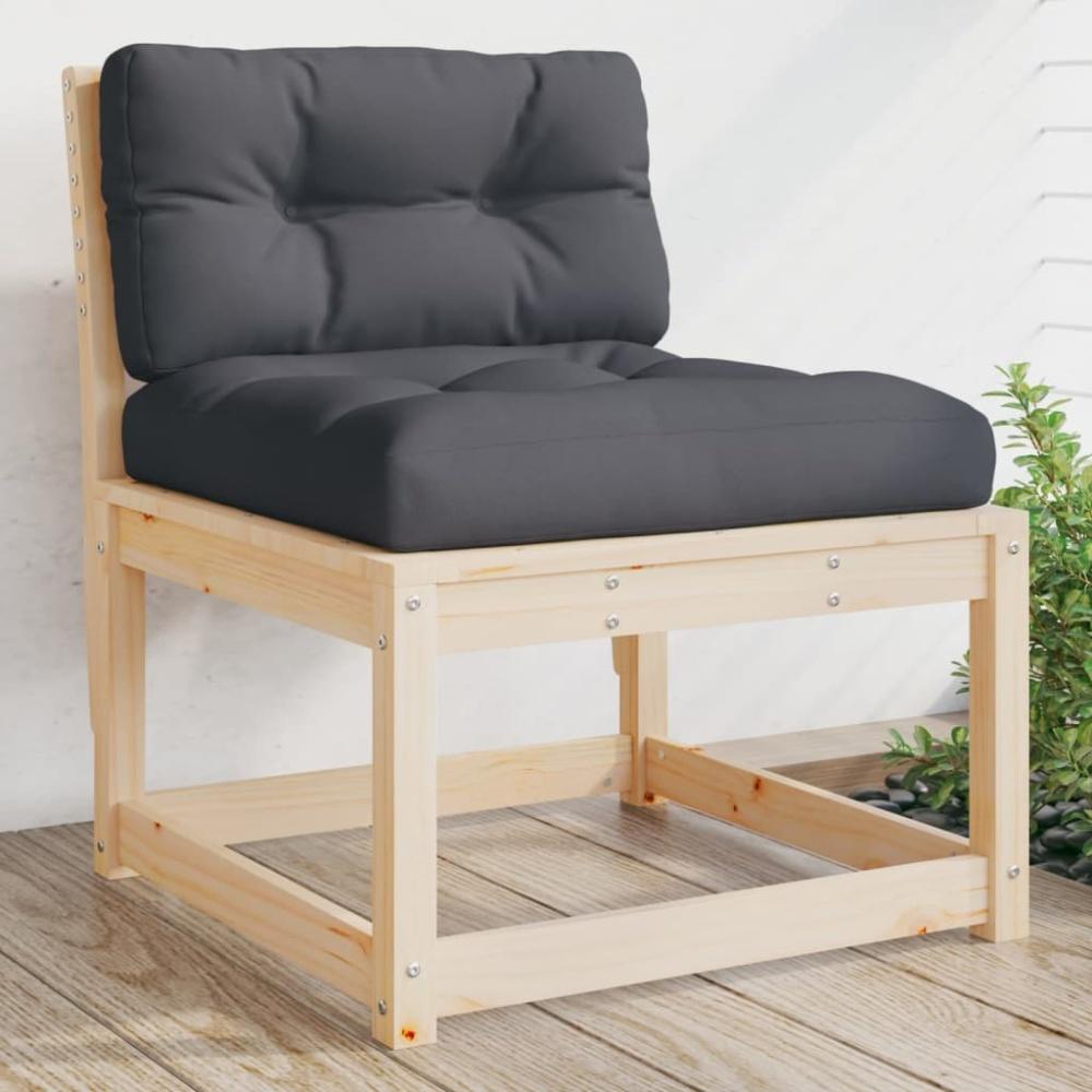 vidaXL Gartensofa mit Kissen Massivholz Kiefer 844689 Bild 1