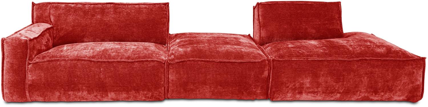 Polsterecke SANSIBAR RANTUM (BHT 378 x 79 x 110 cm) BHT 378 x 79 x 110 cm orange Ecksofa Wohnlandschaft Eckcouch Bild 1