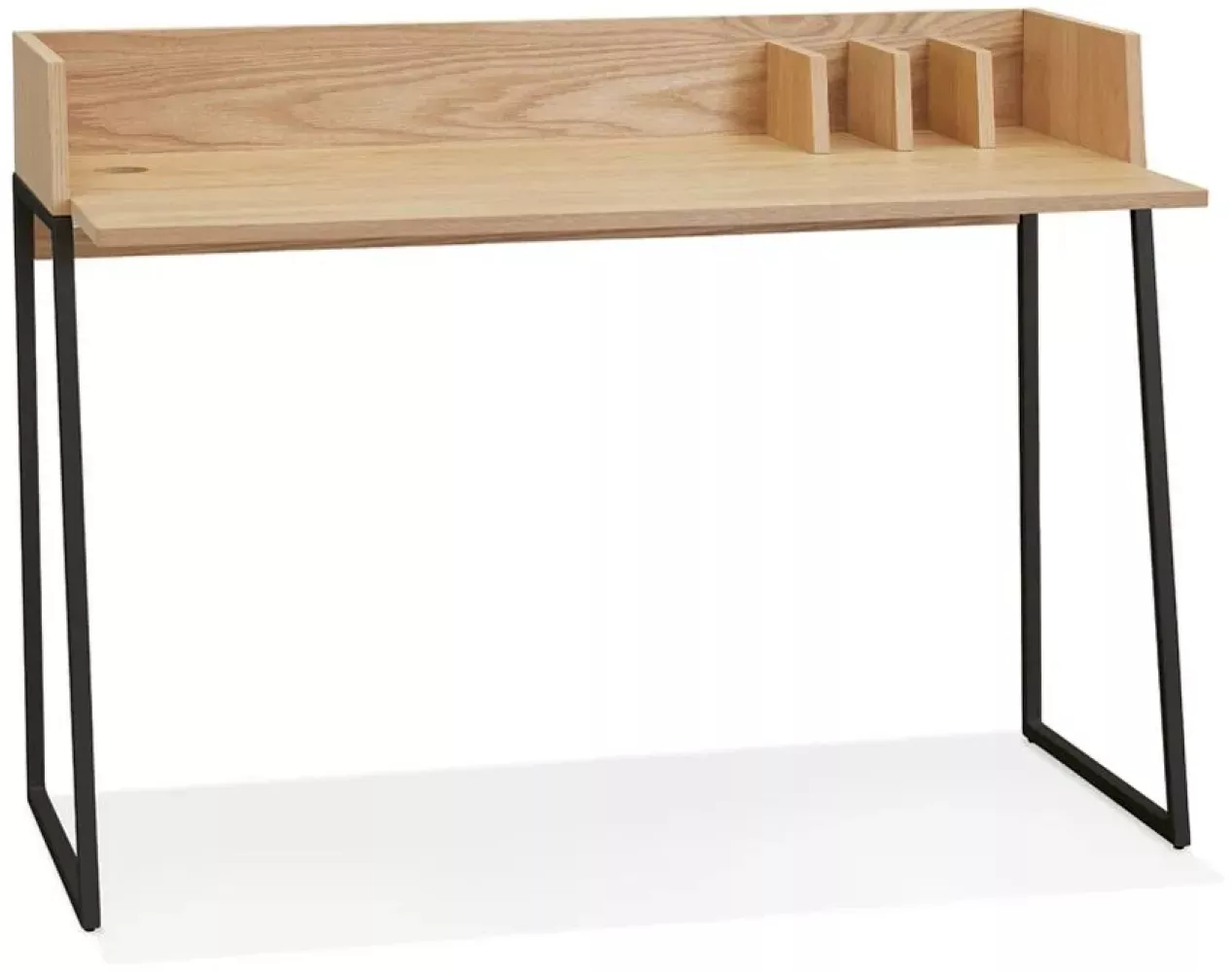 Kokoon Design Schreibtisch Zelos Natur und Schwarz Bild 1