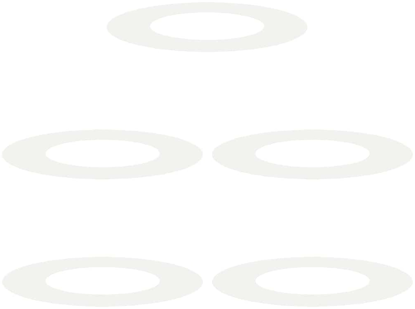 vidaXL geeignet für flache Baumringe 5 pcs Weiß Ø40 / 70 cm Stahl 873679 Bild 1