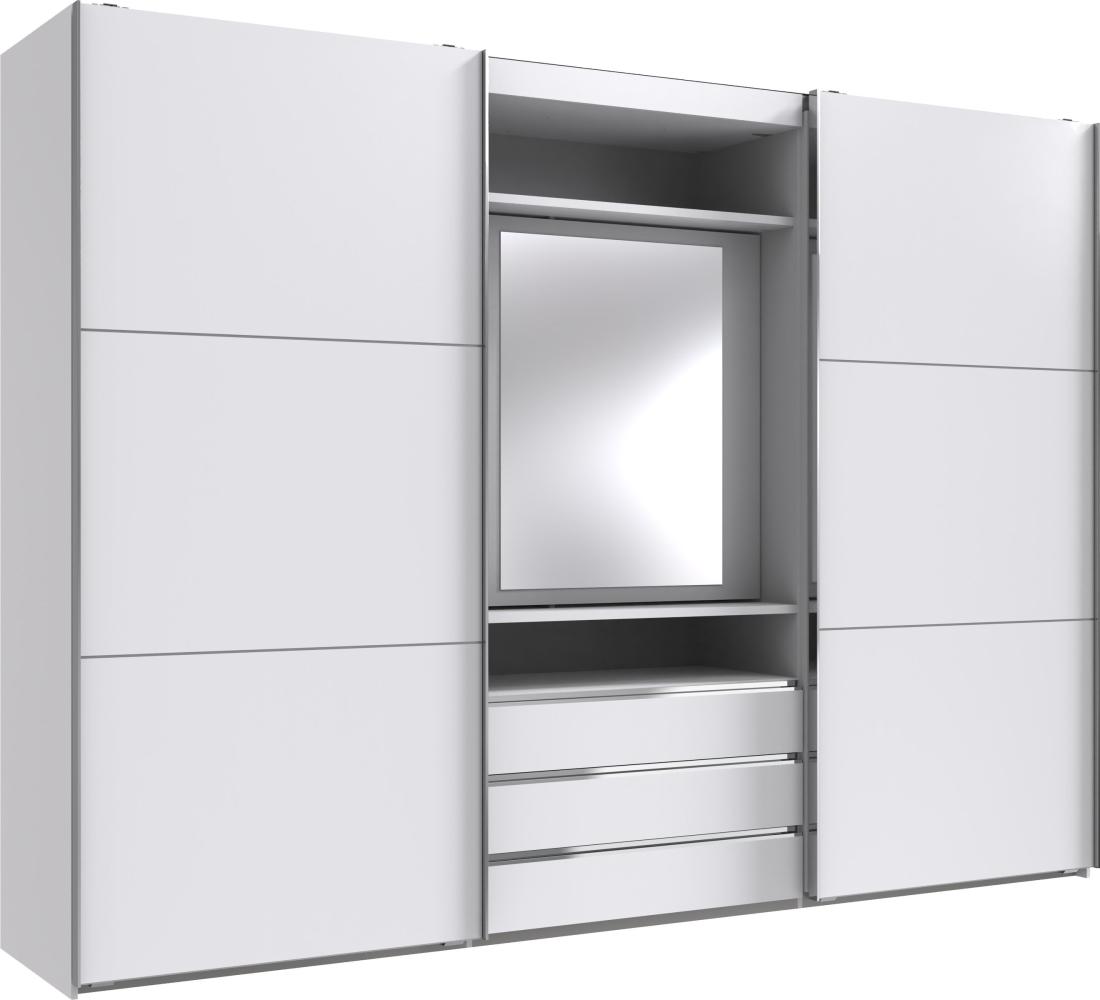 Schwebetürenschrank >MAGIC< in WEISS - 300x216x65cm (BxHxT) Bild 1