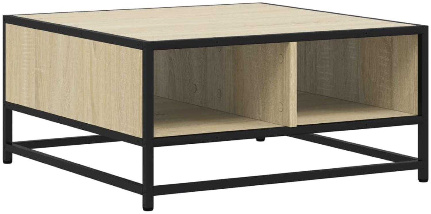 vidaXL Couchtisch Sonoma-Eiche 60,5x60,5x30cm Holzwerkstoff und Metall 848765 Bild 1