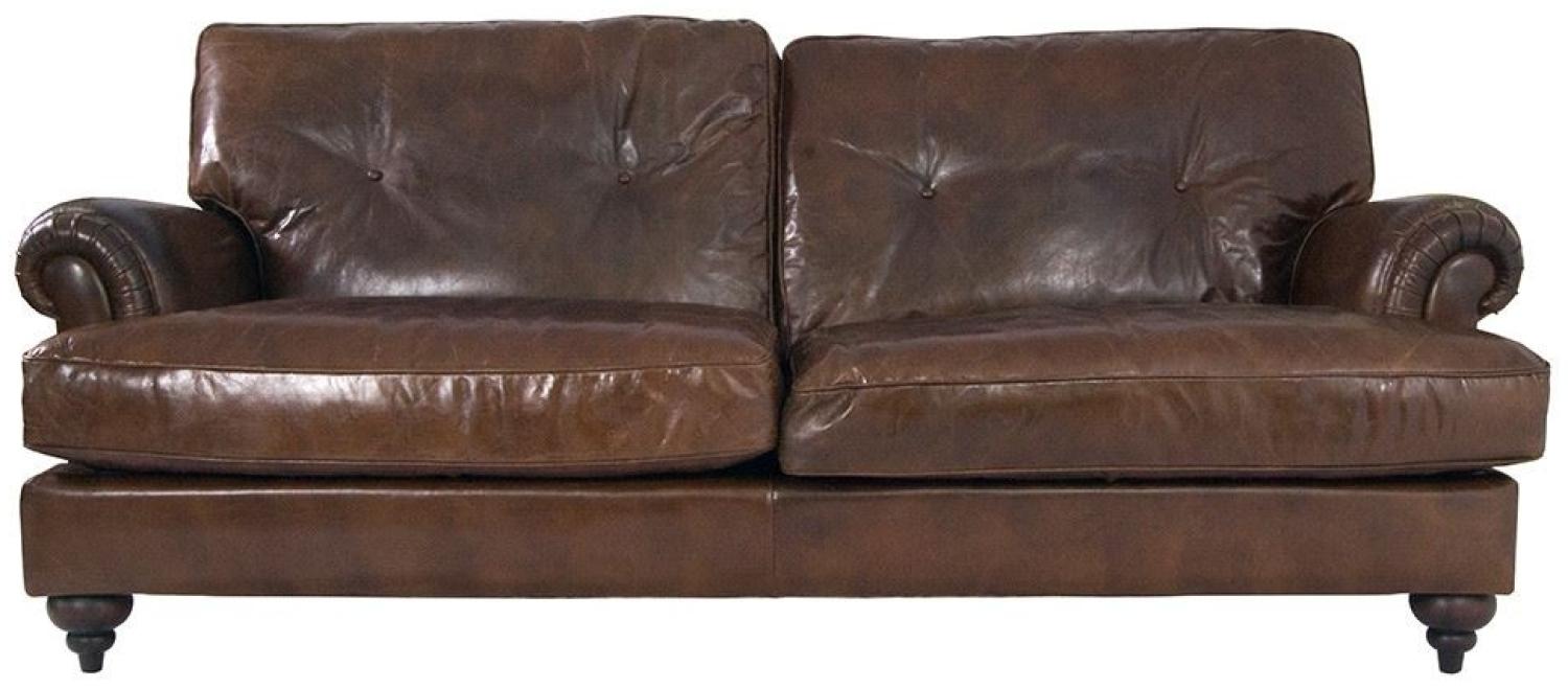 Clubsofa Pembury 3-Sitzer Leder "Vintage-Cigar" Bild 1
