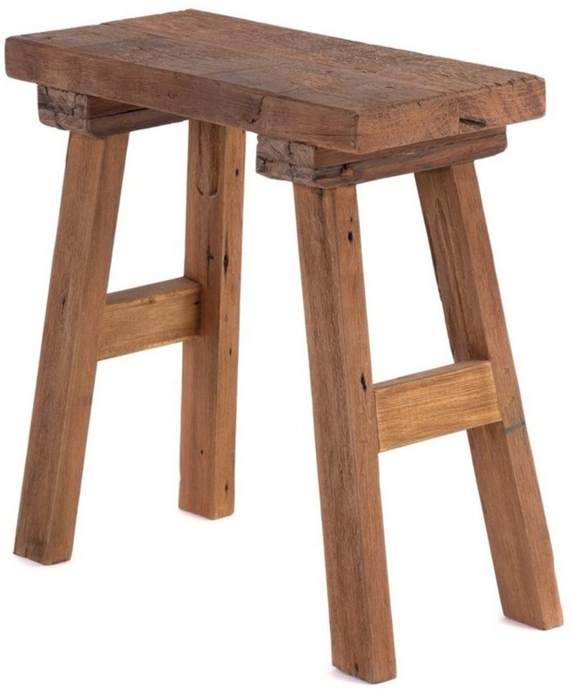 DESIGN DELIGHTS Hocker Vintage HOLZHOCKER "RUSTICO", Altholz massiv, rustikaler Sitzhocker Bild 1