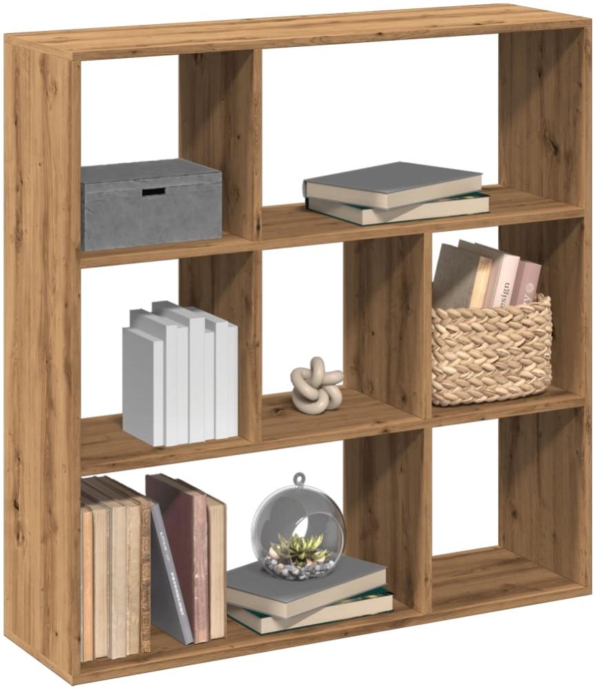 vidaXL Raumteiler-Bücherregal Artisan-Eiche 102x29x103,5 cm 858056 Bild 1