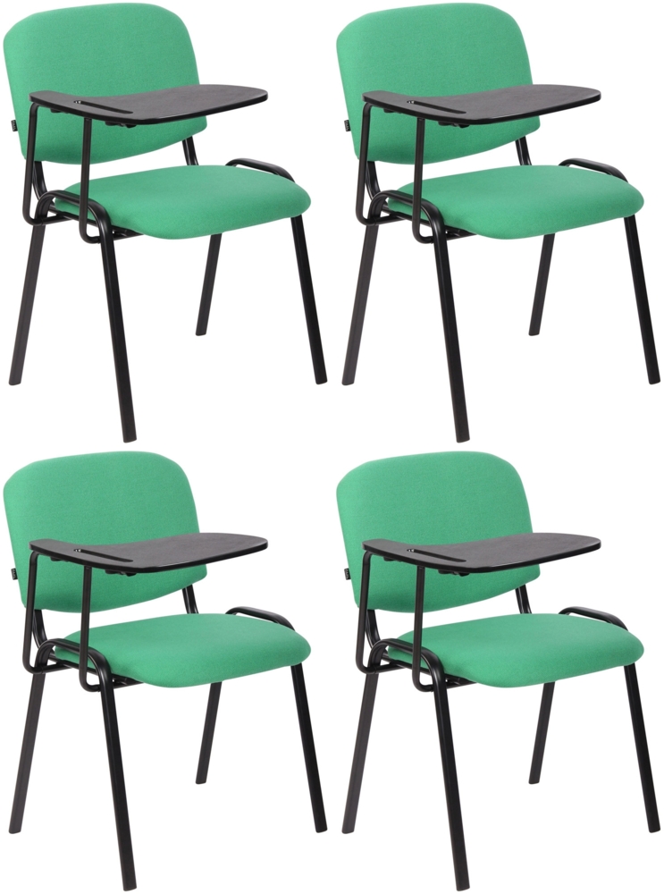 CLP 4er Set Stuhl Ken mit Klapptisch Stoff-Bezug,grün Bild 1