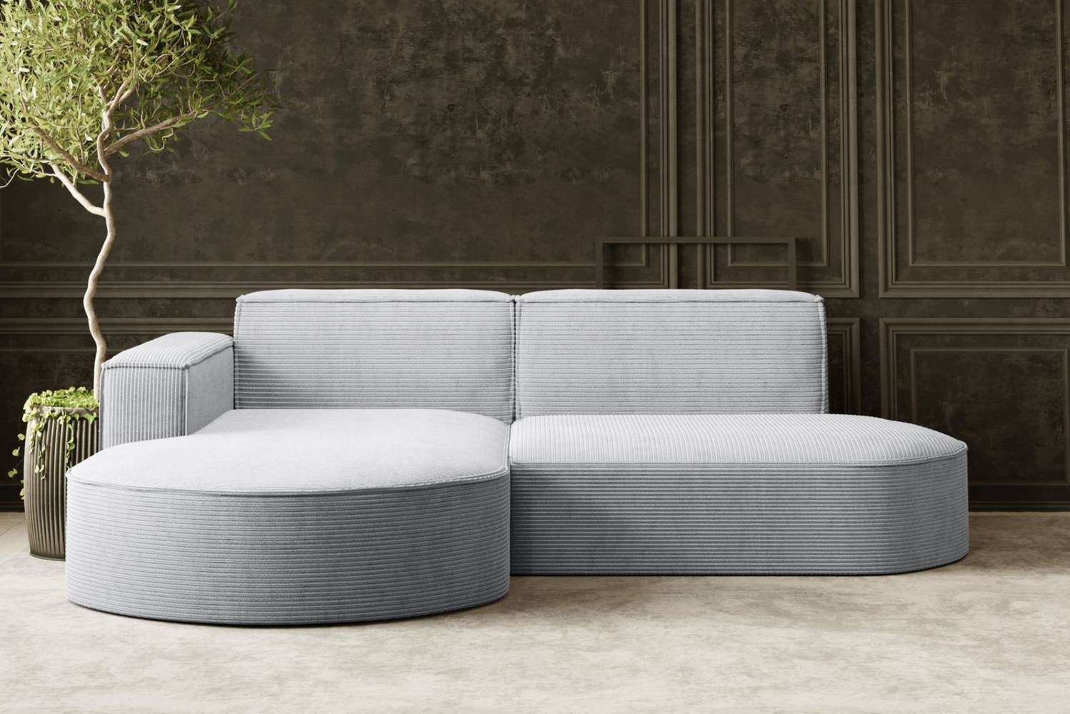 Kaiser Möbel Ecksofa Designer MODENA STUDIO L stoff Poso und Neve Bild 1