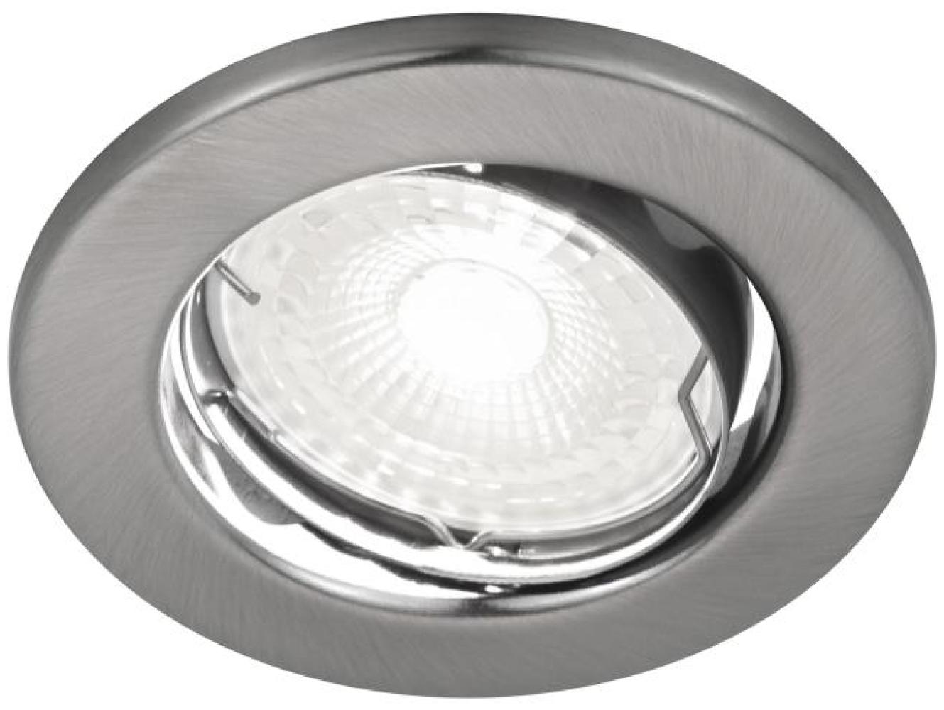 LED Einbaustrahler nickel Nordlux Canis 3er Set GU10 a 345lm 4000K dimmbar Bild 1