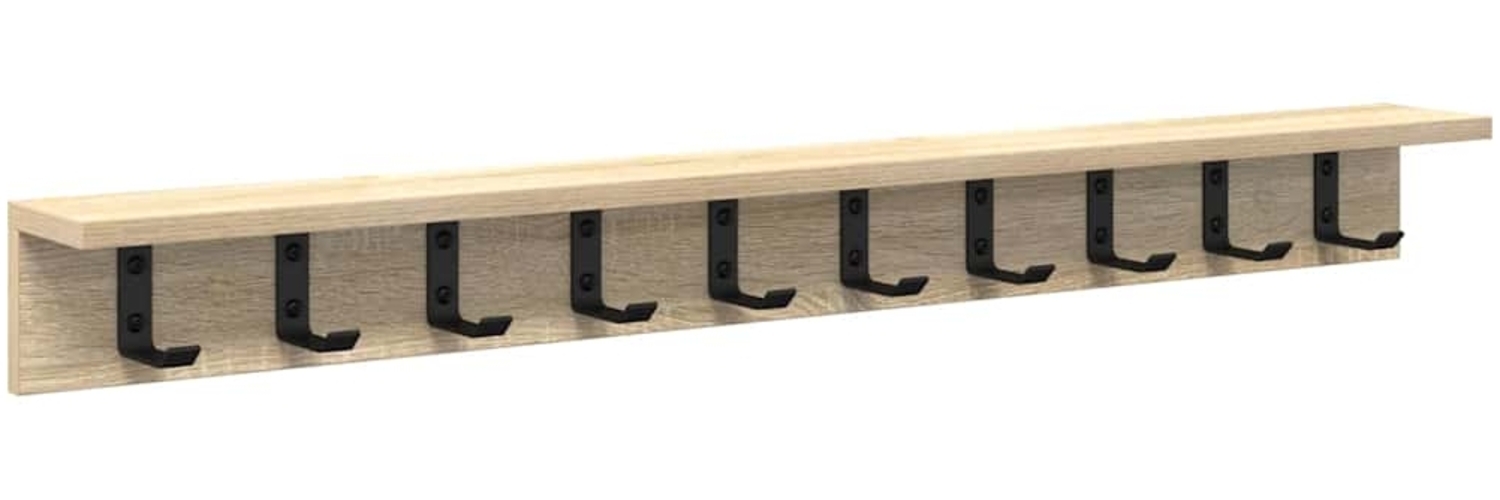 vidaXL Wandmontierter Kleiderständer Sonoma-Eiche 100 x 10,5 x 10,5 cm 874373 Bild 1