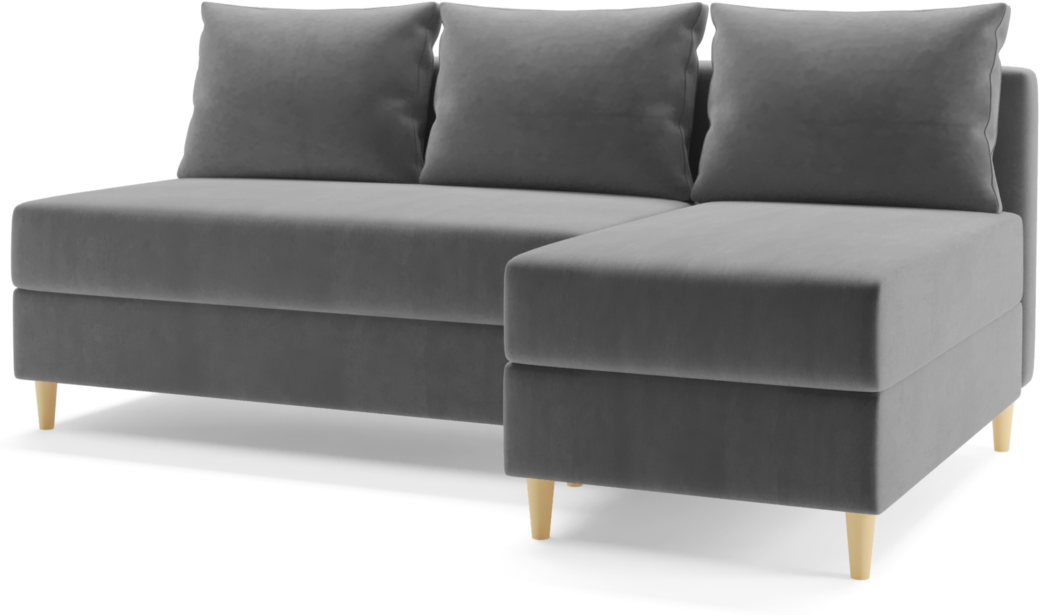 AX LIVING Ecksofa Klein Modern Farring 204 cm in Grau – Komfort & Stil Bild 1