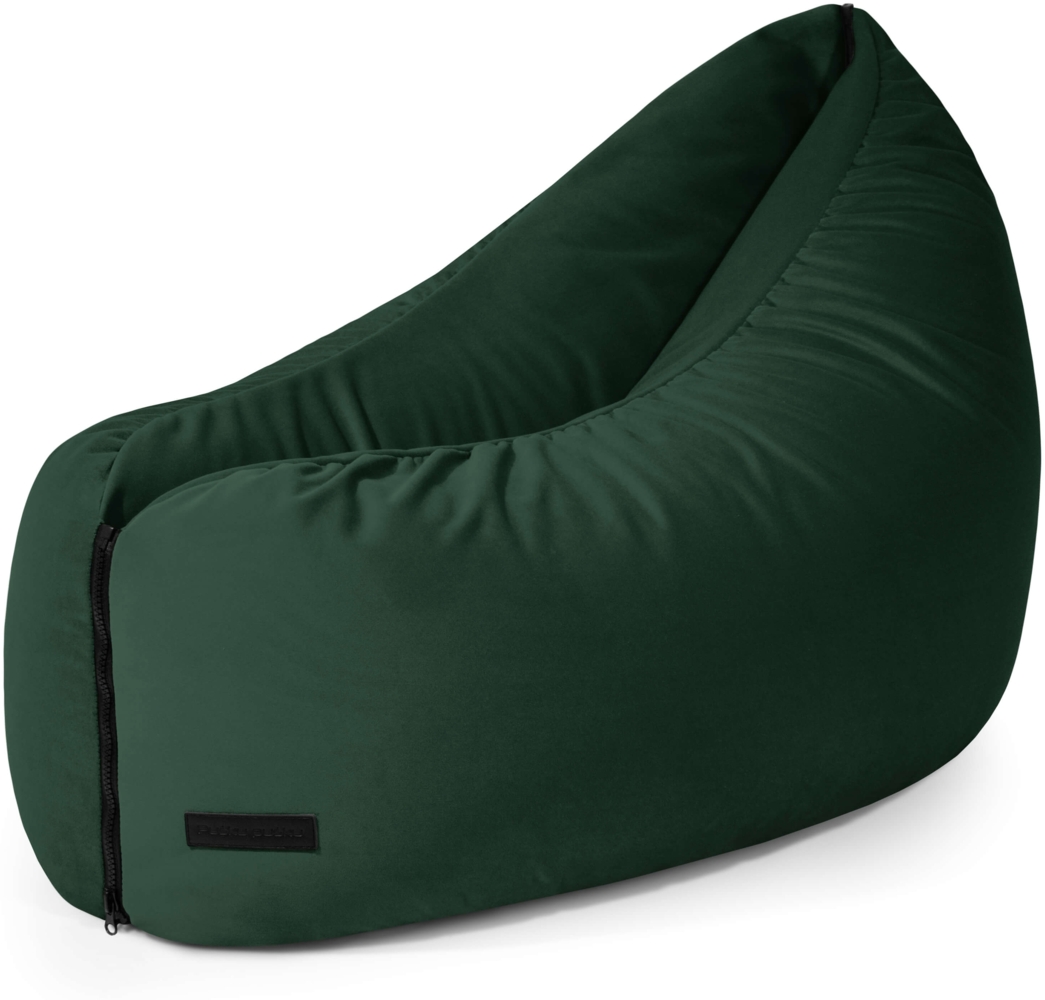 Sitzsack Clip Clap 90, Bezugstoff - Barcelona, 100% Polyester, Green, 60x90x70 Bild 1