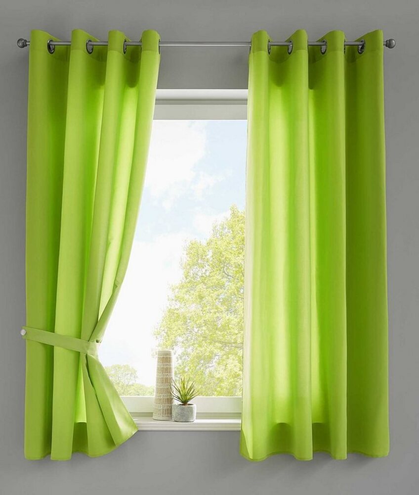 Gardinenbox Vorhang, Ösen (2 St), blickdicht, Vorhänge »Berlin« Blickdicht Microsatin Lichtdurchlässig 20405N2 Bild 1