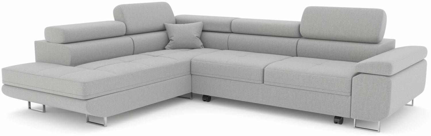 Stylefy Marokko Ecksofa Gelb Velours KRONOS Links Bild 1