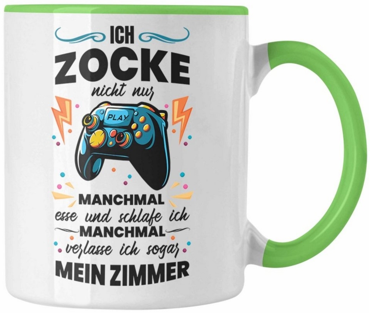 Trendation Tasse Trendation - Lustige Gamer Tasse Ich Zocke Nicht Nur Geschenk Zocker L Bild 1