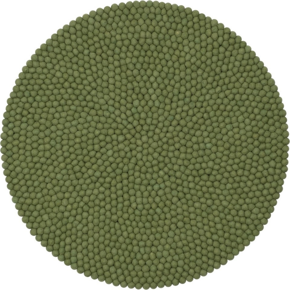myfelt Wollteppich Kaspar Filzkugelteppich rund, 100% reine Schurwolle, in verschiedenen Größen erhältlich Bild 1