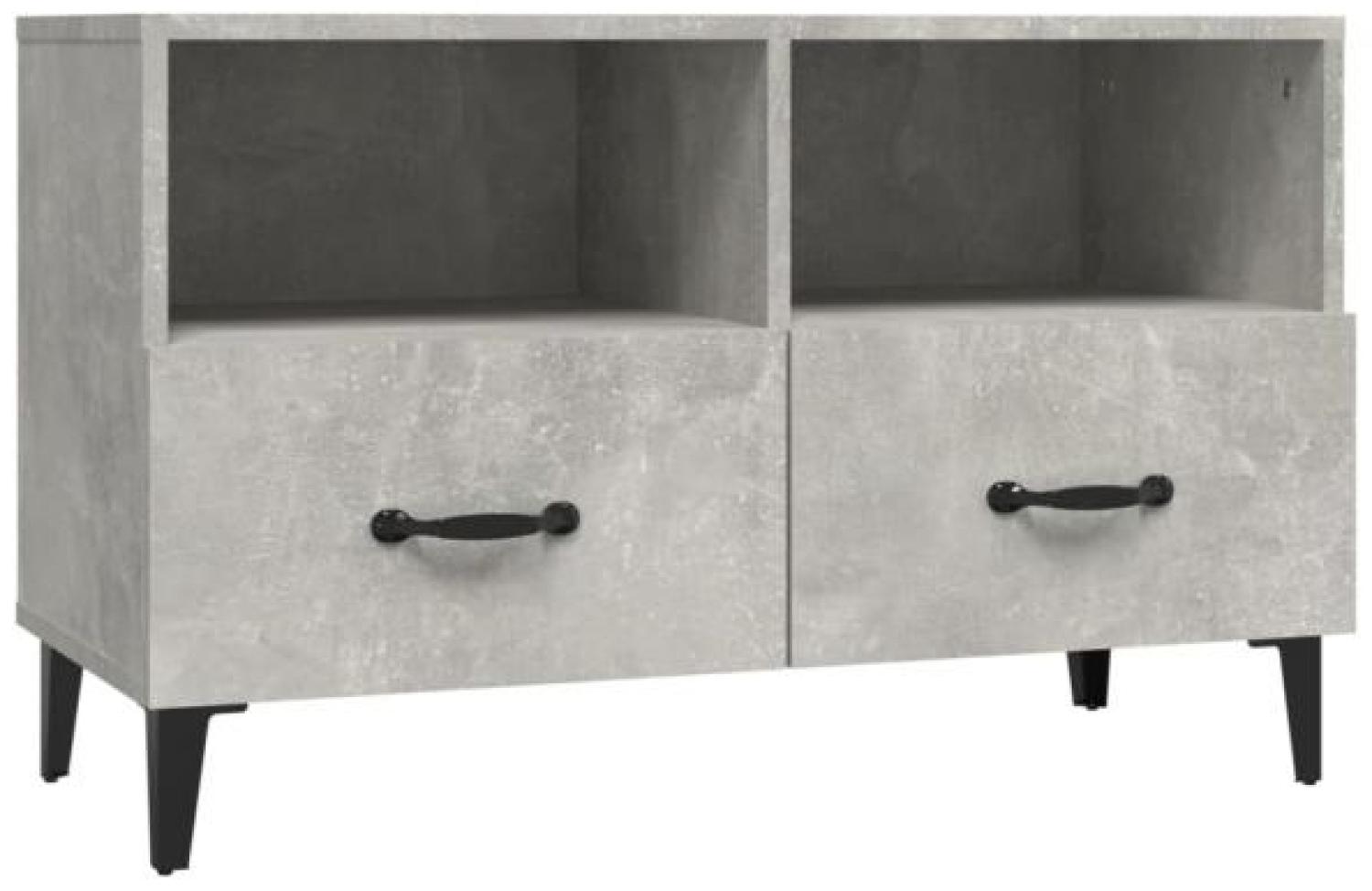 TV-Schrank Betongrau 80 x 36 x 50 cm Holzwerkstoff [812595] Bild 1