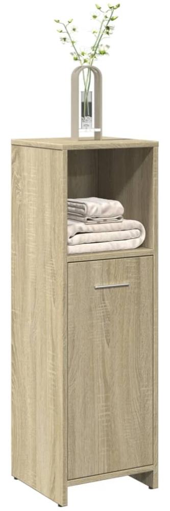 Badezimmerschrank Sonoma-Eiche 30x30x95 cm Holzwerkstoff Bild 1