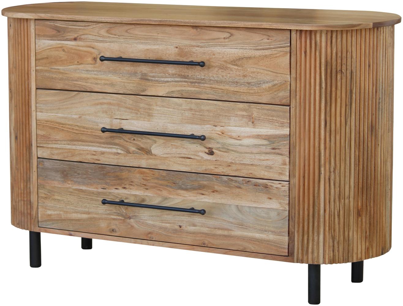 Kommode Runda aus Akazie Massivholz - 140 cm Breit Bild 1