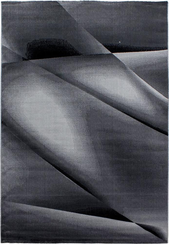 Kurzflor Teppich Matteo rechteckig - 160x230 cm - Schwarz Bild 1