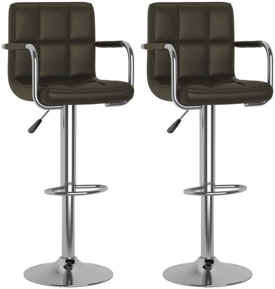 vidaXL Barhocker 2 Stk. Braun Kunstleder 334596 Bild 1