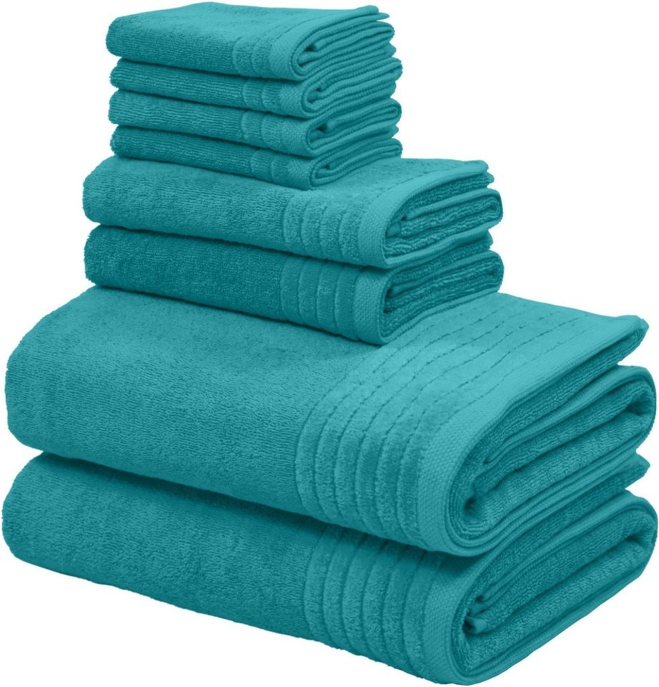 my home Handtuch Set Sanremo Premium, Premium Handtücher, 600 gr/m², dicke Qualität, Frottier (Set, 8-St), Duschtücher, Handtücher, Seiftücher, 100% Baumwolle, 5 Jahre Garantie Bild 1